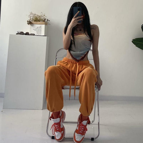 Print Harem Pants Hip Hop Dance Jogger Sweatpants-WF00371-Veeddydropshipping