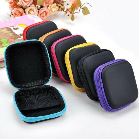 Headphone Case Travel Zipper Mini Charger Holder-HA00779-Veeddydropshipping