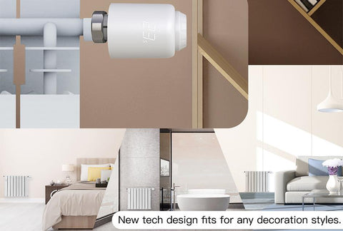 ZigBee 3.0 Smart TRV Tuya Programmable Thermostatic Radiator Thermostat-TI01110-Veeddydropshipping