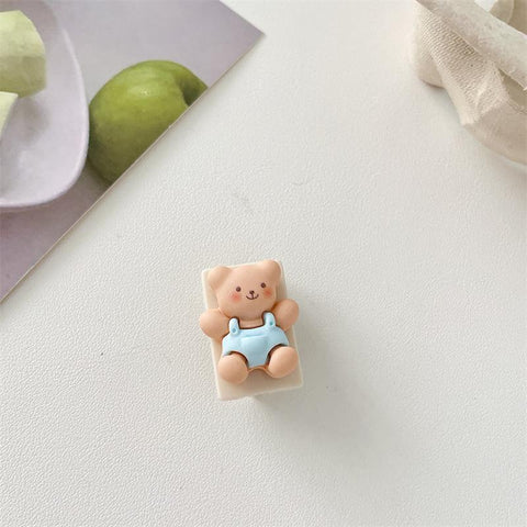 3D Cute Cartoon Animal Cable Protector Cellphone Usb Cable Bite Chompers Holder Charger-PA00890-Veeddydropshipping