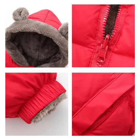 Kids Cotton Clothing Thickened Down Children Jacket-Veeddydropshipping