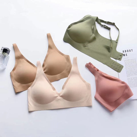 Seamless Ladies Underwear V-neck-WF00741-Veeddydropshipping