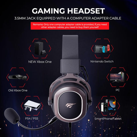 Wired Gaming Headset with   Drivers Surround Sound   Mic-CO00395-Veeddydropshipping