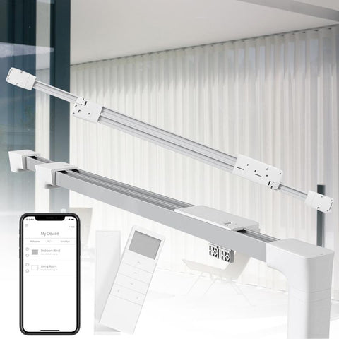 StarDeco Electric Curtain Track Smart Home Rails Support Tuya Google Home-TI01099-Veeddydropshipping