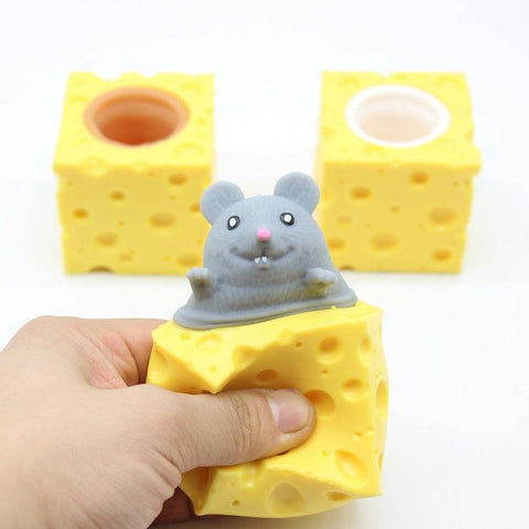 Cheese Series Squishy Toys Cartoon Mouse Rabbit Chick Panda Frog-TB01519-Veeddydropshipping