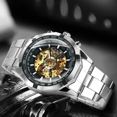 Men Automatic Mechanical Man Watch -JW00680-Veeddydropshipping