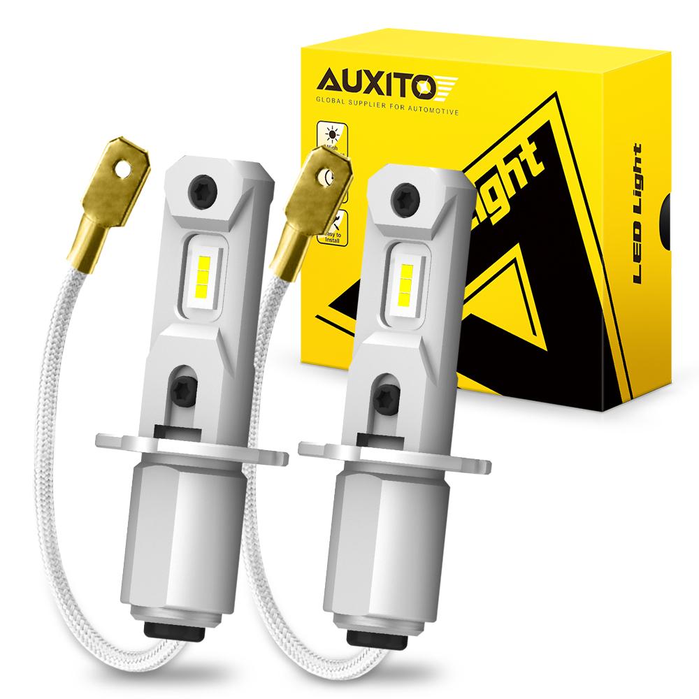 AUXITO 2Pcs H3 LED Headlight Bulb Canbus No Fan High Beam 6500K White-AM00028-Veeddydropshipping
