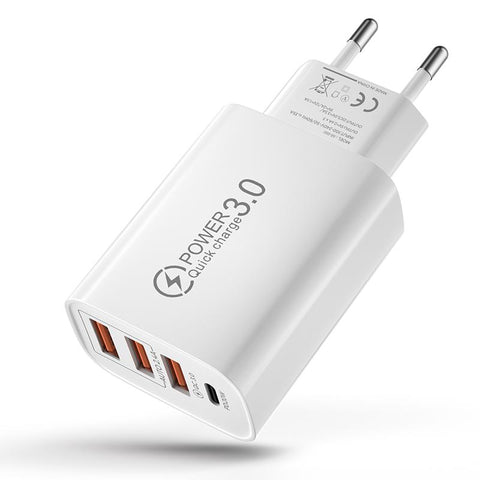 48W USB Charger Quick Charge 3.0 Type C PD Fast Charging for iPhone 12 13-PA00392-Veeddydropshipping