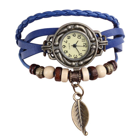 Leather Vintage Quartz Dress Watch Bracelet Wristwatches watch -JW00898-Veeddydropshipping