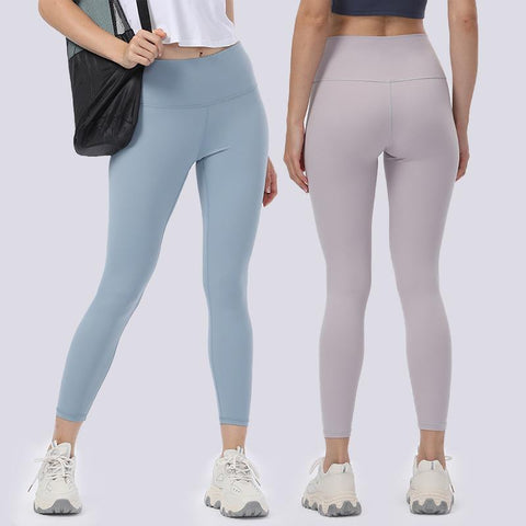 Back Waist Sports Tight Leggings Nake Feeling Fabric Gym Tummy Control Legggings -OS00826-Veeddydropshipping