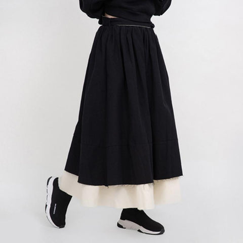 Half-body Skirt  Mid-length Niche Layer Fur Skirt-WF00416-Veeddydropshipping