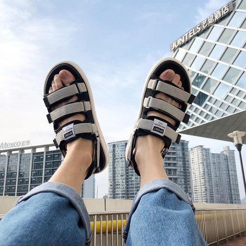 fashion outside wear couples a word flip-flops-BS01459-Veeddydropshipping
