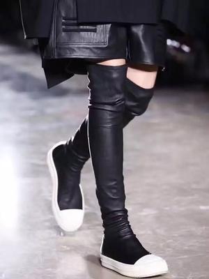 Boots Black Over the Knee Boots Sexy Female Autumn-BS00937-Veeddydropshipping