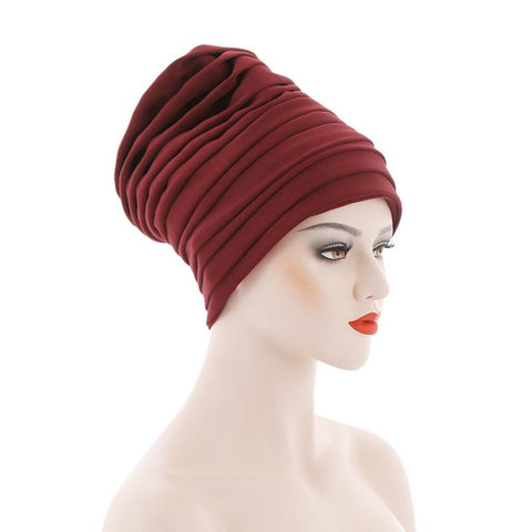Exaggerated multi-layer folding cap Head Wraps-WF01706-Veeddydropshipping