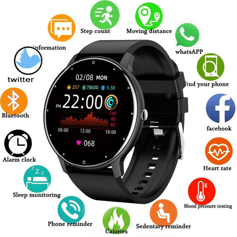 2022 Smart Watch Men Women Full Touch Screen Sport Fitness Watch -CE00535-Veeddydropshipping