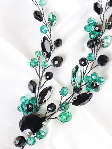 Wedding Hair Accessories Handmade Rhinestone Headband  -JW00515-Veeddydropshipping