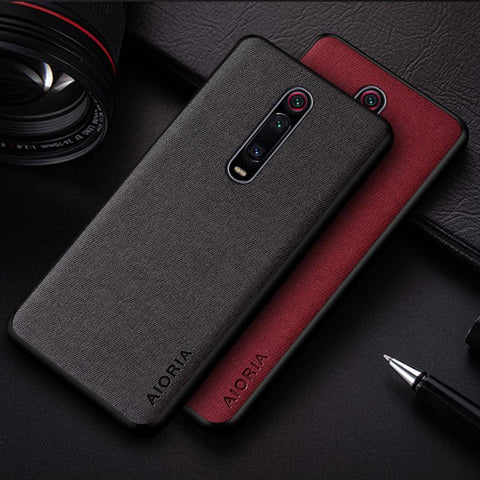 Case For Xiaomi mi 9T mi9T mi 10T mi10T Pro funda coque Simple Design Textile Leather Phone Cover-PA00329-Veeddydropshipping