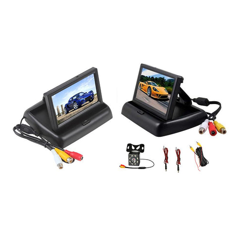 Foldable Parking Monitor 4.3 Inch TFT LCD Screen HD Car Reversing-AM00682-Veeddydropshipping