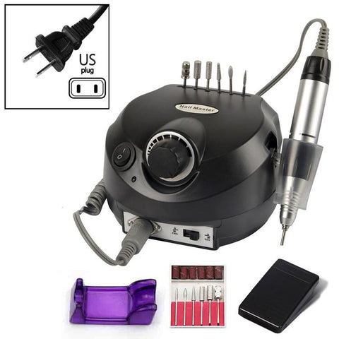 Electric Nail Drill for Manicure Nail Files Drill Bits Gel Polish Remover Tools-BH01070-Veeddydropshipping