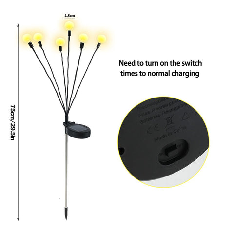 Solar Lamp Outdoor Garden Decor Firefly Solar Lights Waterproof Lawn-TI00806-Veeddydropshipping