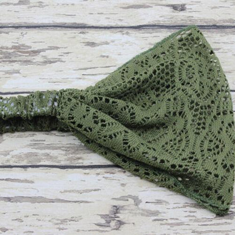Women Hair Lace Wrap headband Scarf-WF01105-Veeddydropshipping