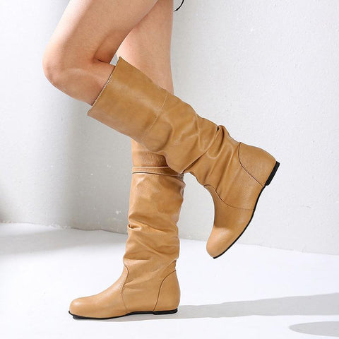 Shoes Plus Size 35-43 Women Shoes Spring Autumn Flat Boots-BS00964-Veeddydropshipping