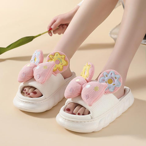 Women Indoor Slippers Breathable Hemp Cotton Home Shoes-BS01221-Veeddydropshipping