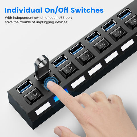 USB Multi USB Splitter Use Power Adapter Multiple Expander-CO00033-Veeddydropshipping