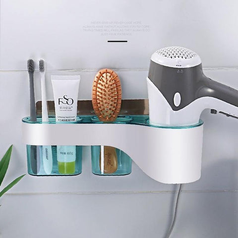 Wall Mounted Hair Dryer Holder For Bathroom Shelf-HA00898-Veeddydropshipping