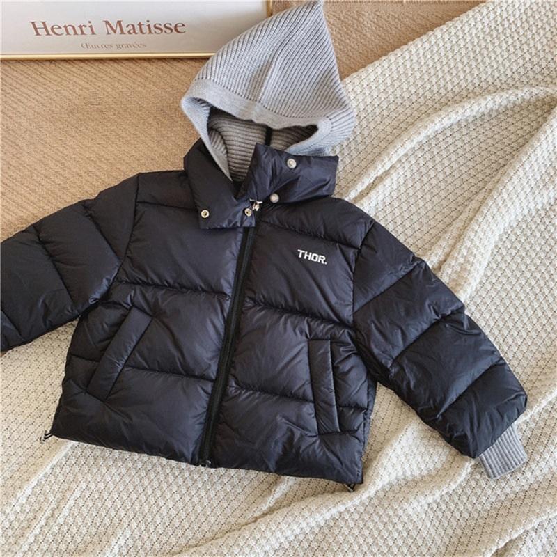 Baby Girl Boy Knitted Hooded Jacket Padded Infant Toddler-Veeddydropshipping
