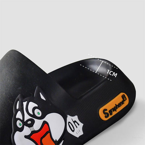 Dog Sticker Thick Sole Soft House Shoes Platform Funny-BS01282-Veeddydropshipping