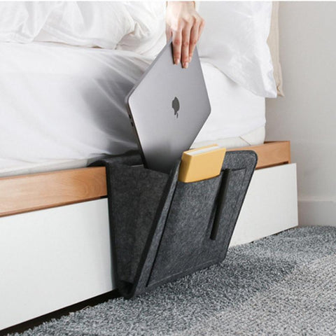 Felt Bedside Storage Bag Pouch Bed Desk-HA00824-Veeddydropshipping