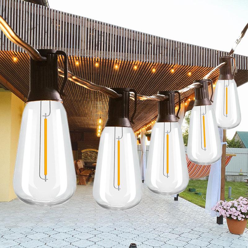 ST38 Globe Outdoor LED String Lights Plastic Shatterproof Bulbs Waterproof-TI00906-Veeddydropshipping
