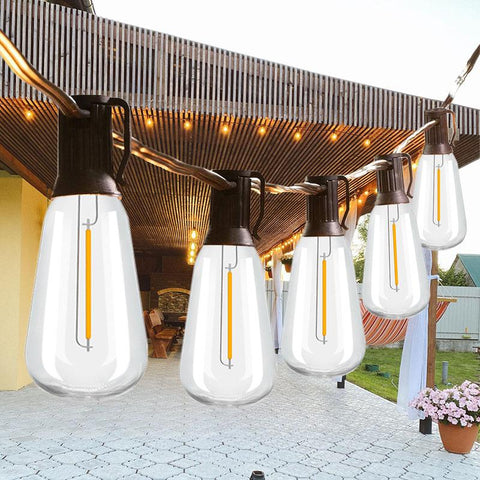 ST38 Globe Outdoor LED String Lights Plastic Shatterproof Bulbs Waterproof-TI00906-Veeddydropshipping