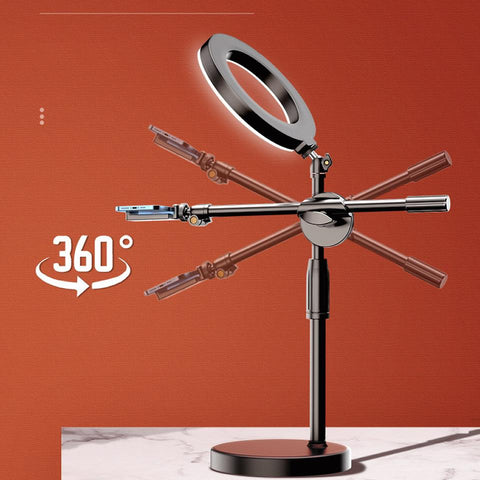 LED Ring Light Mobile Phone Live Broadcast Bracket Tripod Boom Arm -CE00509-Veeddydropshipping