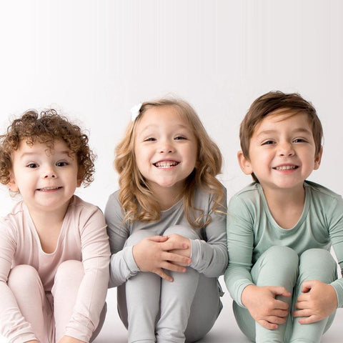 Bamboo Fiber Toddler Pajama Set Breathable Kid Baby Boy Girl Clothes-TB01044-Veeddydropshipping