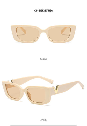 Fashion Cat Eye V Sun Glasses For Ladies-WF01322-Veeddydropshipping