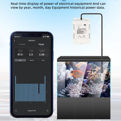 Tuya Smart Switch WiFi Switch Wireless Control Temperature Monitoring-TI01009-Veeddydropshipping