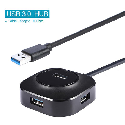 USB 3.0 HUB 2.0 Multi USB Splitter For PC Multiple USB 4 Port Expander High Speed 3 Hab-PA00910-Veeddydropshipping