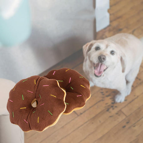 Pet Puppy Dog Donuts Squeaky Cleaning Teeth-HA01511-Veeddydropshipping
