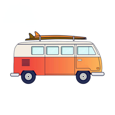 Car Sticker Exterior Parts for Surf Van Vinyl Motorcycle Stickers Rear-AM00069-Veeddydropshipping