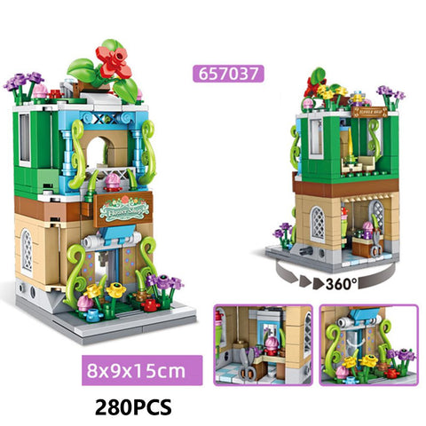 City Street View Series Mini Building Blocks Coffee Shop Convenience-TB01497-Veeddydropshipping