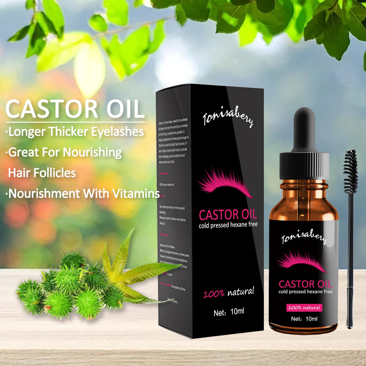 Eyelash Growth Serum Castor Oil Longer Fuller-BH00602-Veeddydropshipping