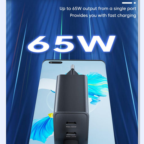 Quick Charge 105W USB Type-C 3 Port Wall Charging For iPhone 14 Mobile Phone EU US Plug-PA00350-Veeddydropshipping