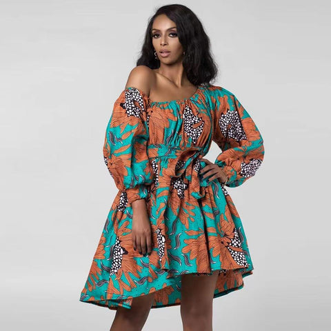 Robe Wax African Dresses For Women-WF01673-Veeddydropshipping
