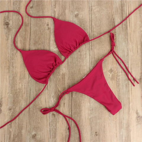 Sexy Women Bikini Brazilian Swimsuit Push-up Bra Bikini Set Two Piece Swimwear -OS00079-Veeddydropshipping