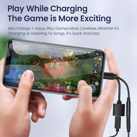 3.5mm AUX Cable Adapter For iPhone 14 13 12 Pro Charging Calling Adapte-PA00030-Veeddydropshipping