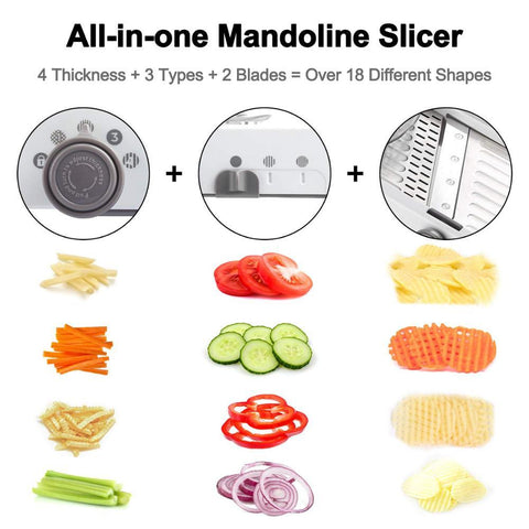 Adjustable Mandoline Slicer Stainless Steel Grater-HA01945-Veeddydropshipping