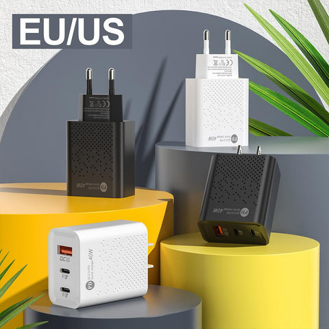 PD 60W USB C Fast Charger Phone Type C Quick Charge 3.0-PA00364-Veeddydropshipping