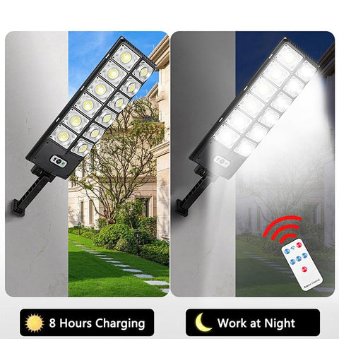 Solar Street Lights Outdoor, Solar Lamp With 3 Light Mode Remote Control-TI00837-Veeddydropshipping